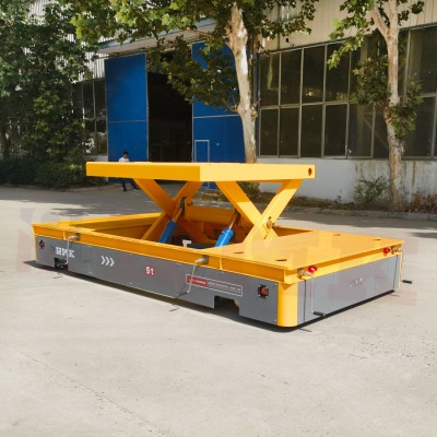 5-тонный резиновый подъемник Omnidirectional Mobile Steering Wheel Transfer Cart